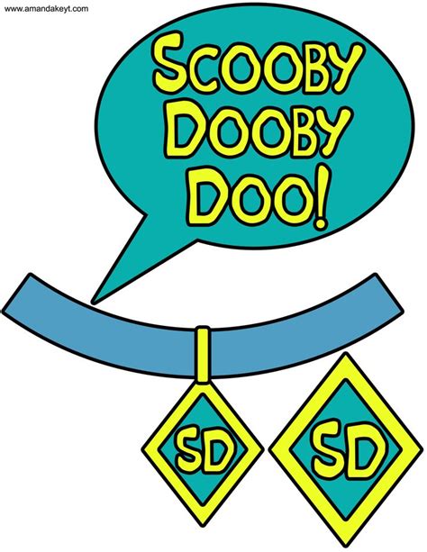 Printable Scooby Doo Collar Tag